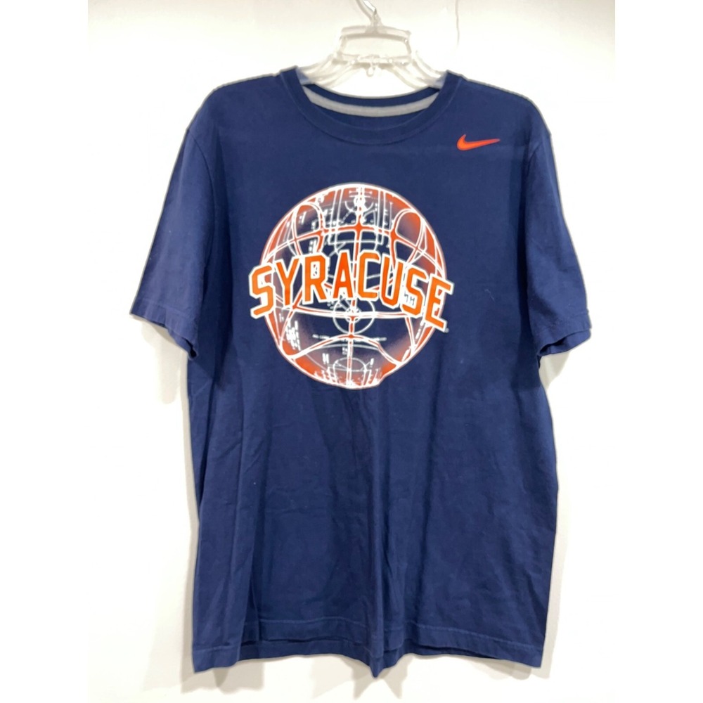Nike Syracuse T Shirt Men's Size Large Navy Blue College Sports NCAA